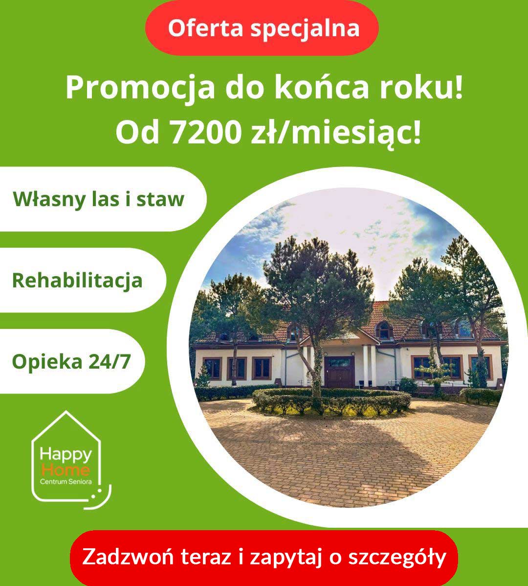 Dom seniora - promocja - tanio 7200